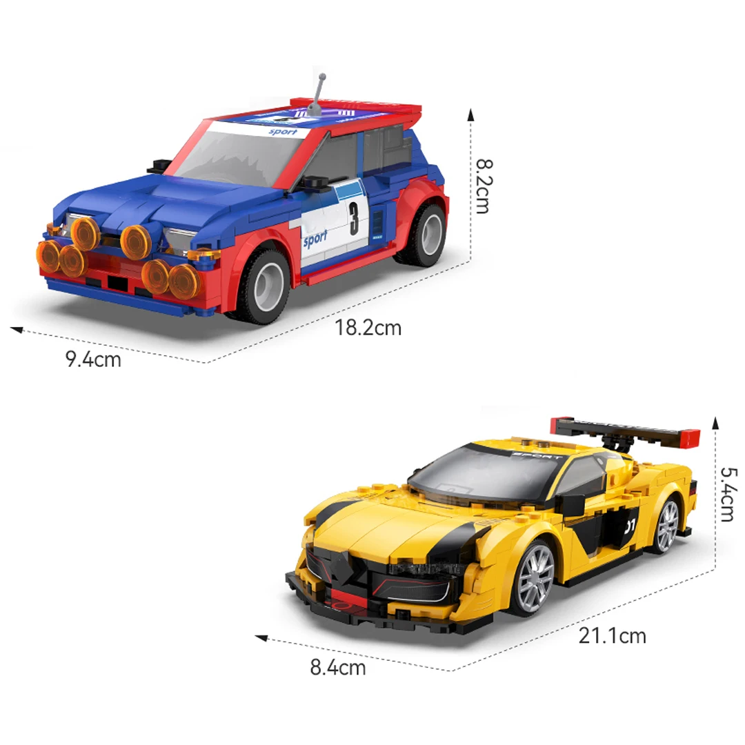 

1:20 Scale Model Building Block France Wrc Maxi Turbo Racing Sports RS01 Car Radio 2.4ghz Remote Control Vehicle Brick Rc Toys