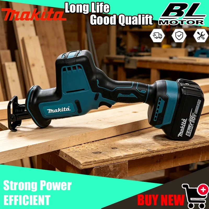 

Аккумуляторная бесщеточная сабельная пила Makita с регулировкой скорости для металла и дерева, электроинструмент для аккумуляторов 18В
