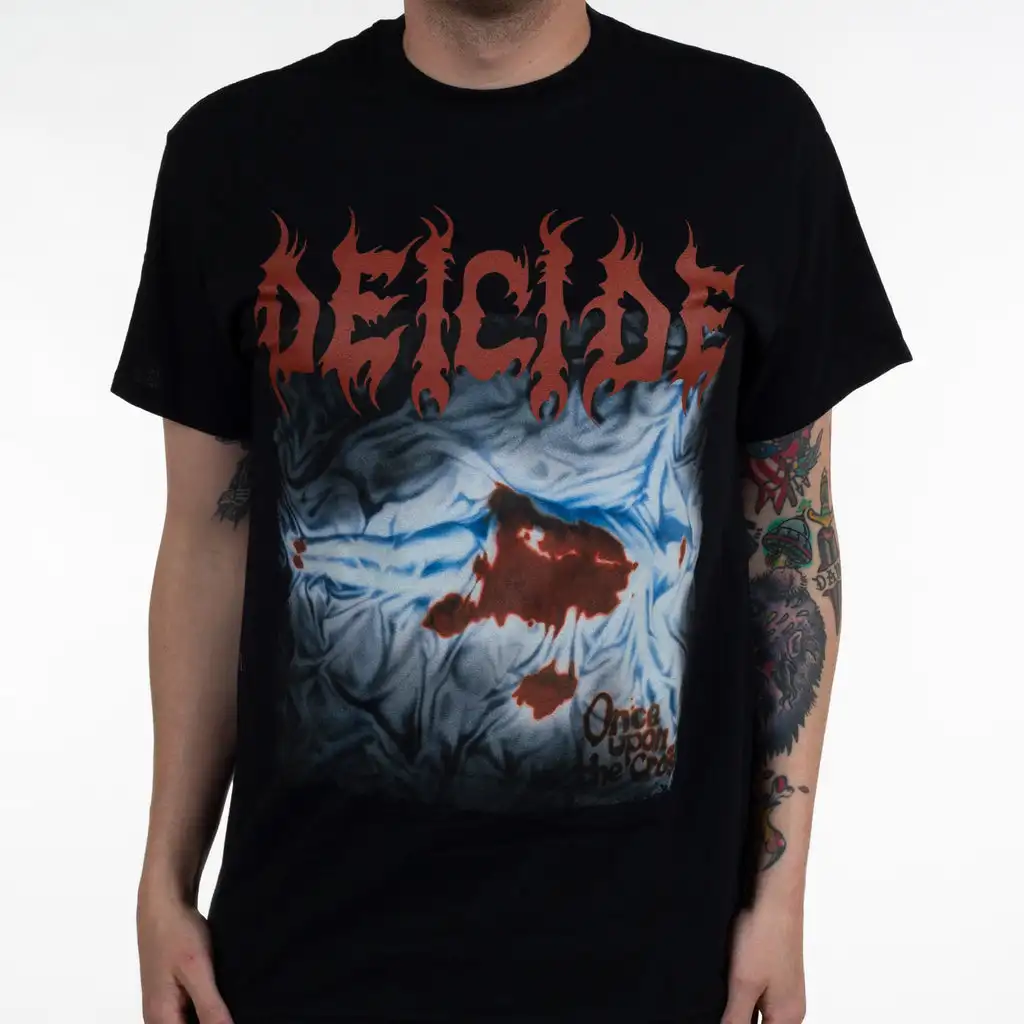 Camiseta de algodón con gráfico de la banda Fit Deicide, camiseta Unisex de manga corta de verano, camiseta de marca a la moda, Top informal de lujo Vintage Retro