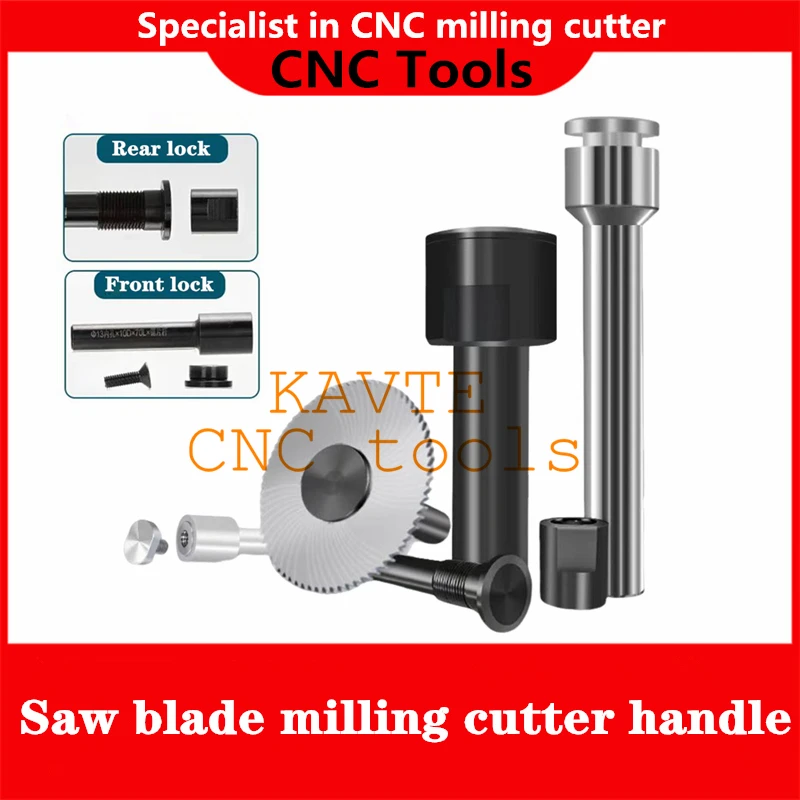 HOT Saw Milling Cutter Slitting Saw Arbor Blade Holder 5 6 8 10 12mm CNC Slotting Machining Metal Cutting Tool Front Rear Lock