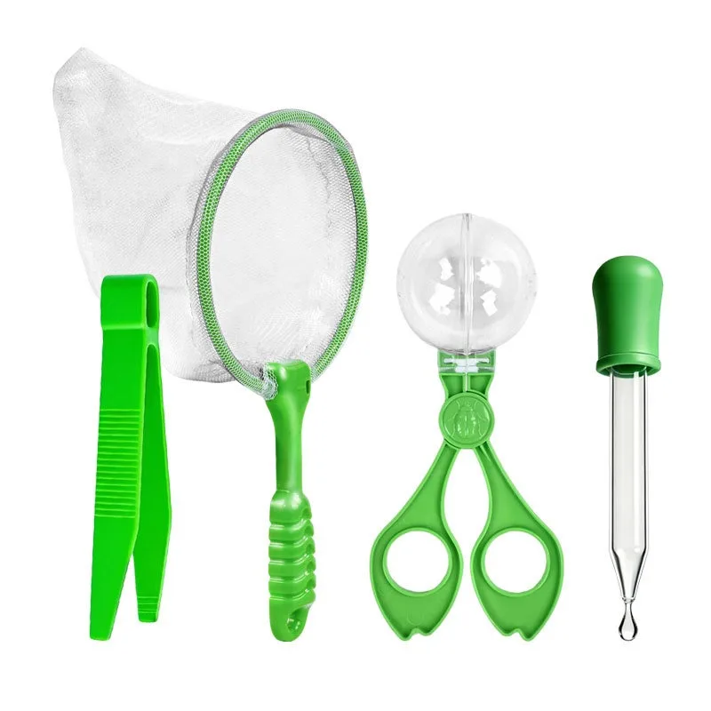 Kids Fine‑motor Training Tool Set Mesh Tweezers Scissor‑Style Clamps Dropper Kindergarten Science Teaching Aid Outdoor