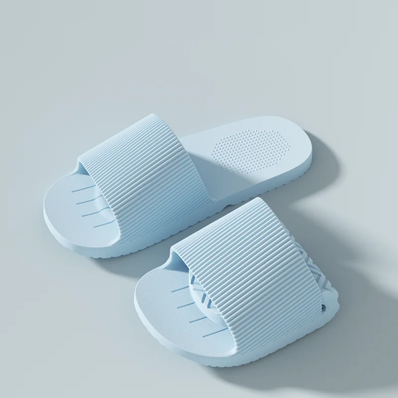 Weiche, faltbare Hausschuhe für Damen, EVA, tragbar, für Reisen, Innenbereich, Badezimmer, Massage-Sandalen, Sommer, Unisex, rutschfeste, flache Hausschuhe – Detail 8