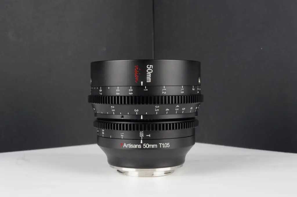 7artisans 25mm 35mm 50mm T1.05 APS-C Cine Cinematic Lens for NEX Sony E Canon R RF Fuji X M4/3 Leica L Sigma Panasonic BMPCC 4K