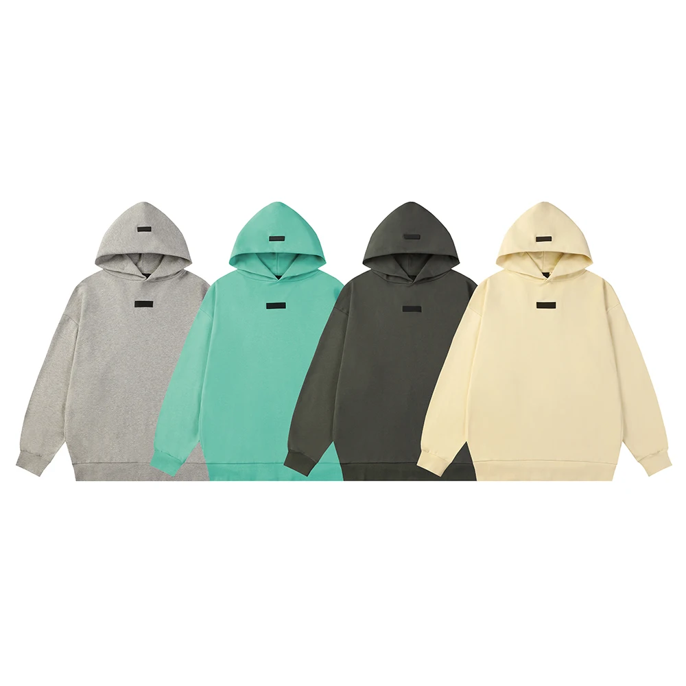 Fashion Autumn Sweatshirt 8th Collection New Colorway Cotton Hoodies Sweatshirts Rubberzied Label Men  Hip hop Oversize Hoodies