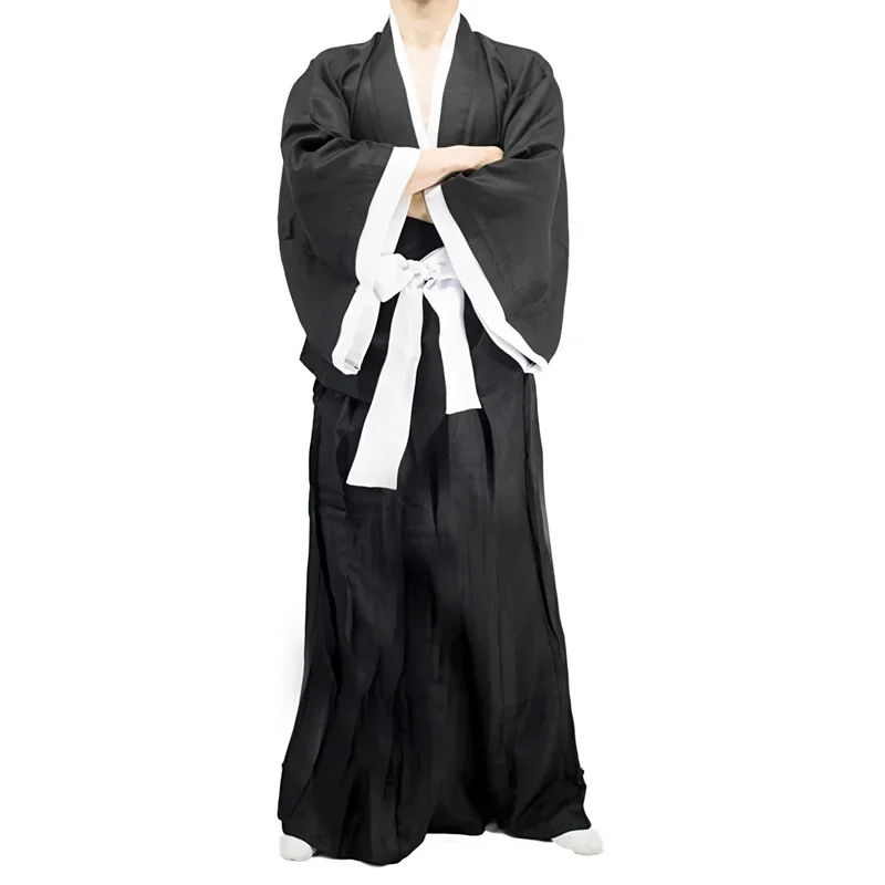 Disfraz de Cosplay Bleach Kuchiki Rukia Kurosaki Ichigo Sociedad de Almas Kimono Shinigami Conjunto Completo Guerra de Sangre Milenaria 5