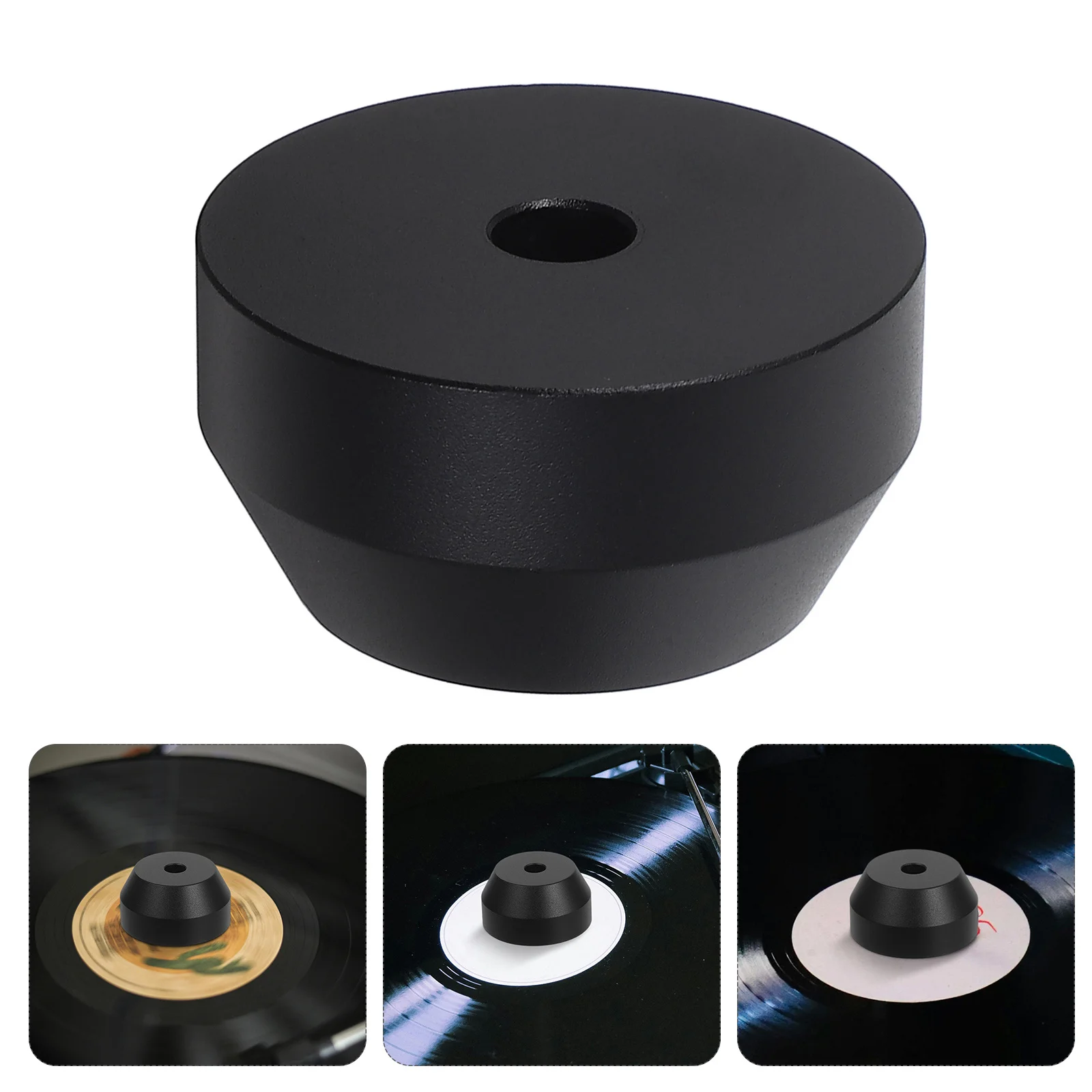 

Vinyl Weight Stabilizer Aluminum Record Disc for Improves Sound Quality Reduces Noise Record Player Accessory