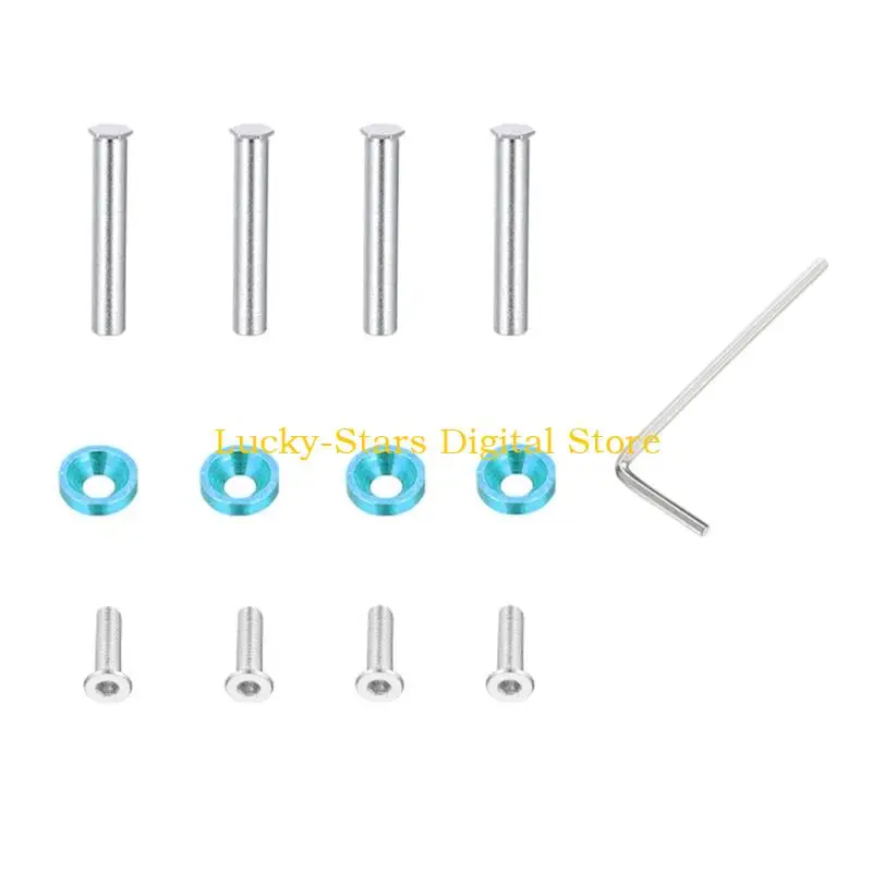 

T3EE 4 шт./компл. корпус компьютера, часть вентилятора, вентилятор питания для настольного компьютера, длинный винт, винт для