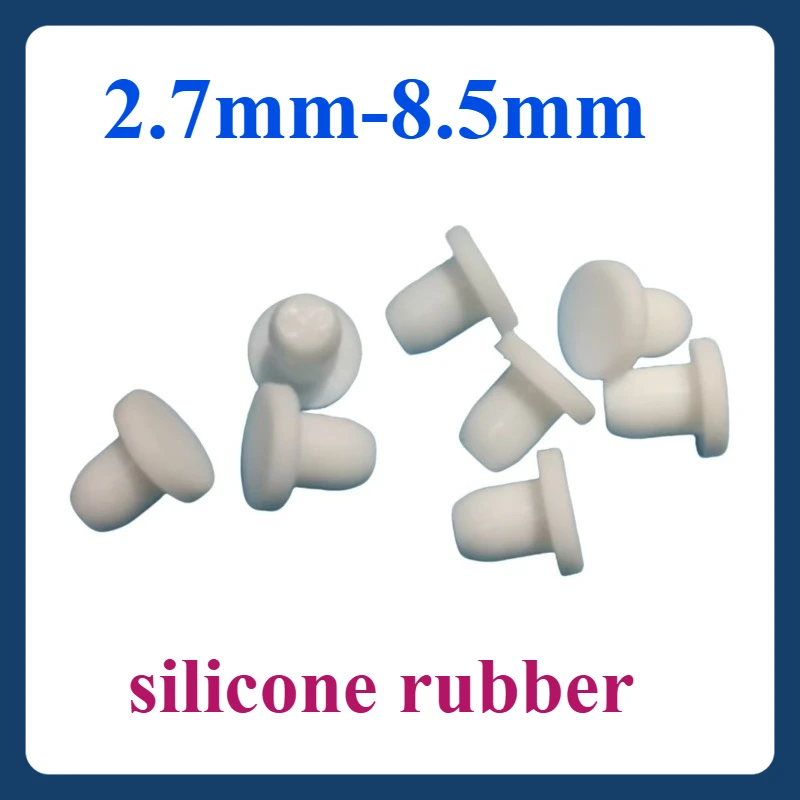 

2.7mm-8.5mm Silicone Rubber Plugs, Rubber Stoppers, Protective Covers, Silicone Caps