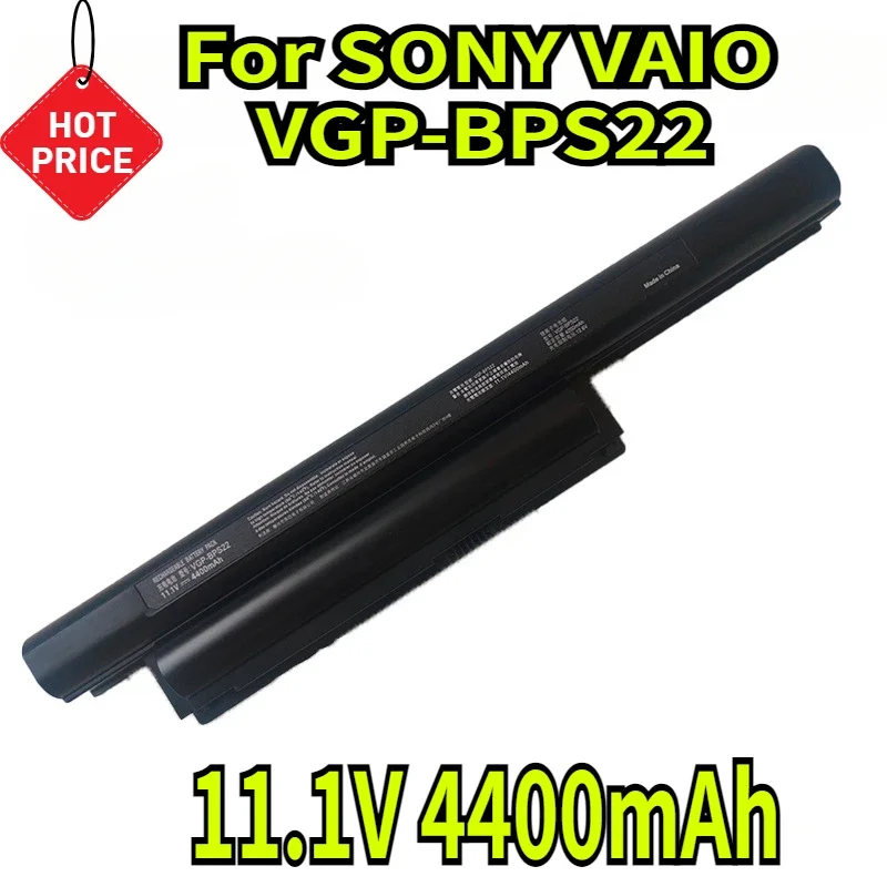 11.1V 4400mAh Laptop Battery BPS22 for SONY VAIO VGP-BPS22 VGP-BPL22 VGP-BPS22A VGP-BPS22/A VPC-EB3 VPC-EB33 VPC-E1Z1 6-Cells