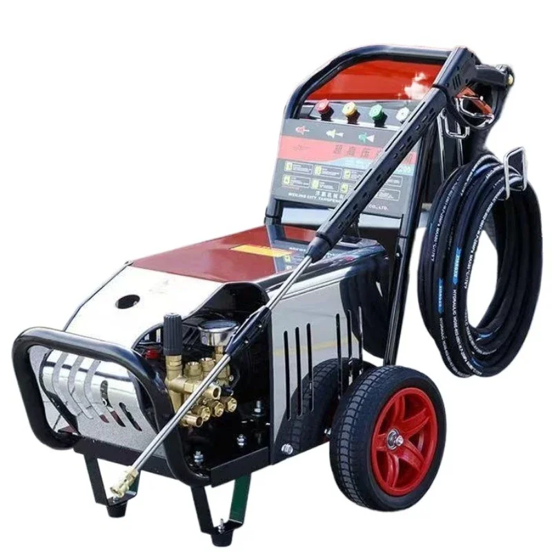 Commercial high-pressure automatic cleaning machine, high-power 220V farm mobile 380V household car washing machine