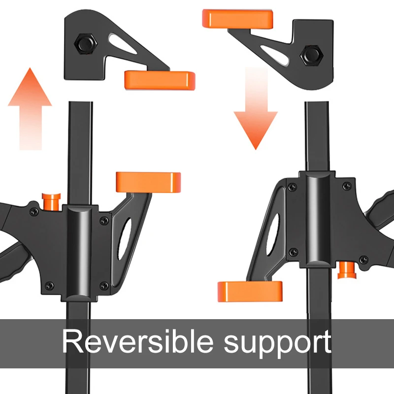 5pc Woodworking Mini 4 Inch F Clamp Locator Nylon Fast Wooden Board Clamp Metal Fixed Clamp Hand Tool Set