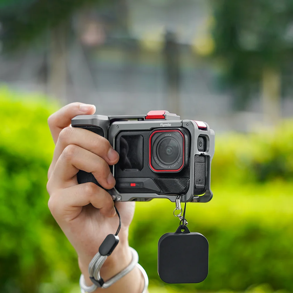 For Insta360 Ace Pro/2 Camera Grip Holder Portable Quick-Release Bracket Cage Grip Shutter Kit Hand Frame Aluminum Alloy Shell