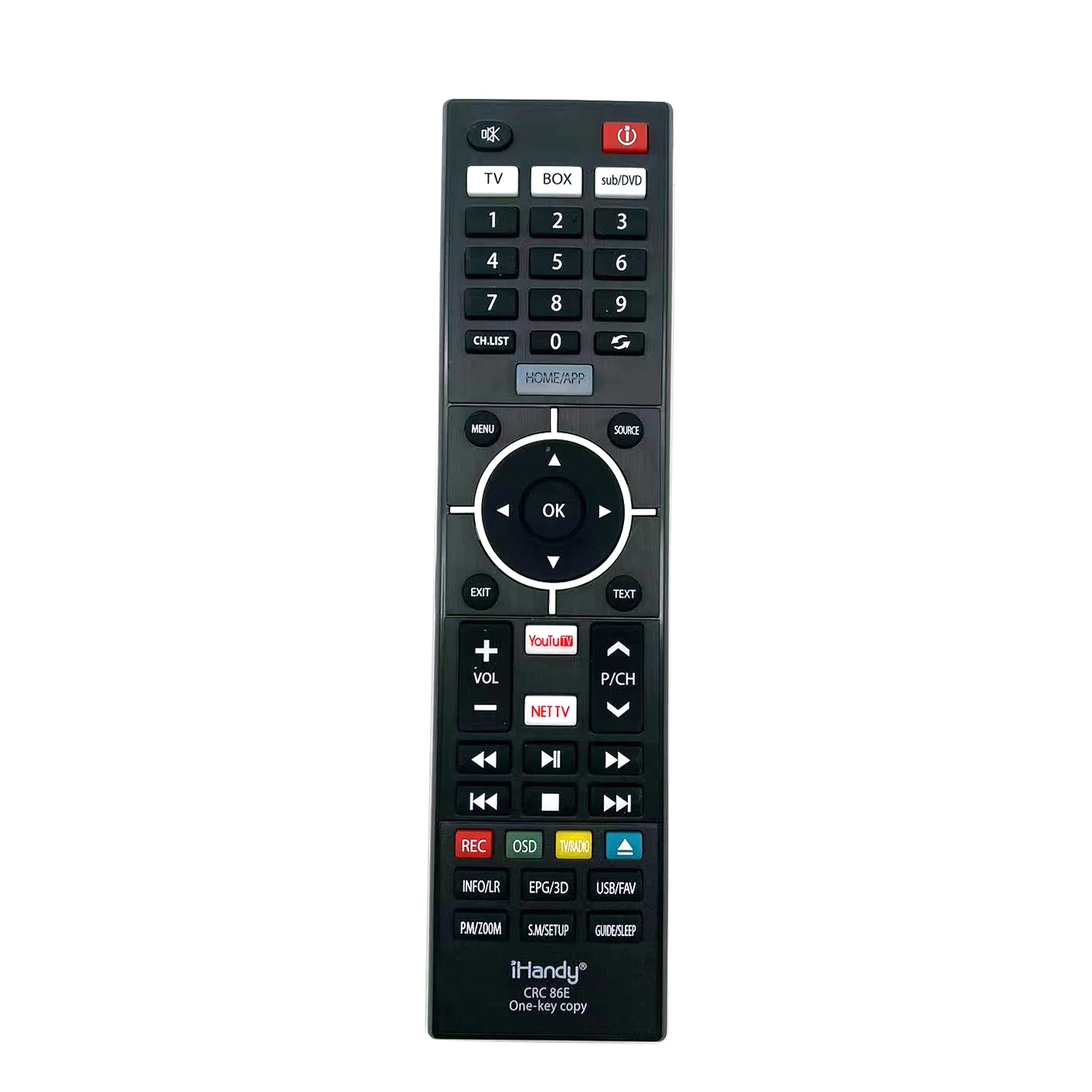 CRC86E For TV CBL DVD SAT Nobel Universal Smart Controller Learning TV Remote Control