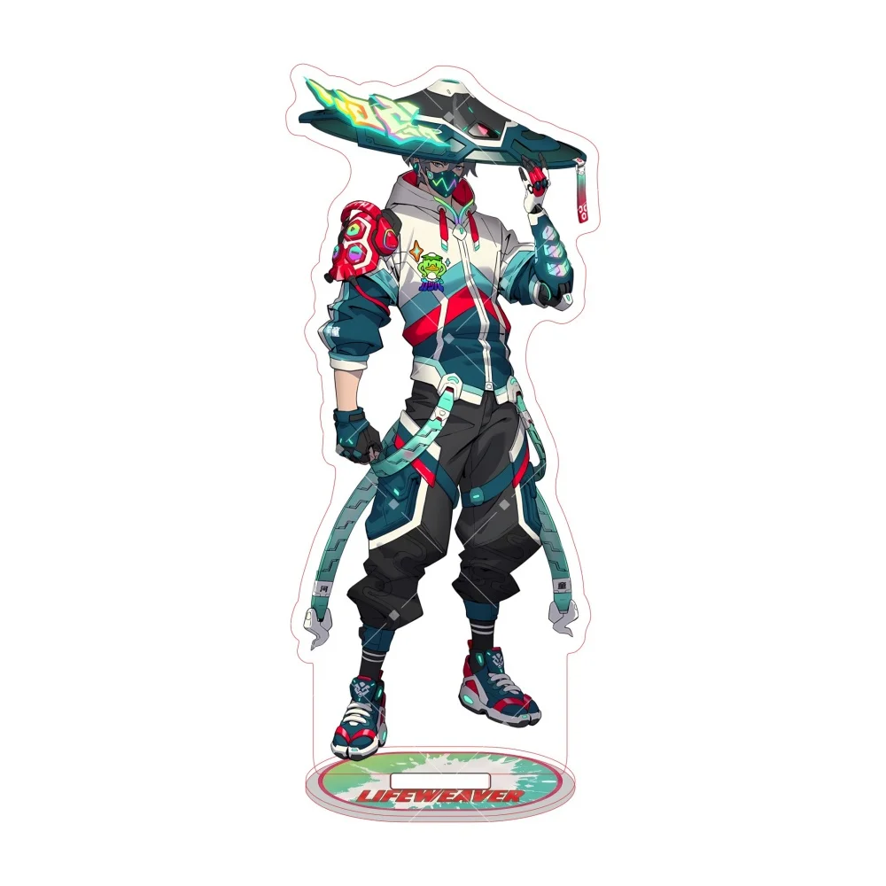 Overwatch2 Acrylic Stand Figure Kiriko Genji Hanzo Mercy Anime Character Desktop Ornament Keychain Collection Action Figure Gift view 5