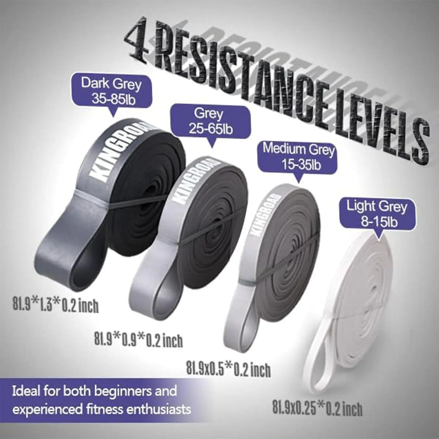 Heavy Duty Resistance Bands Set (5-Piece) 2