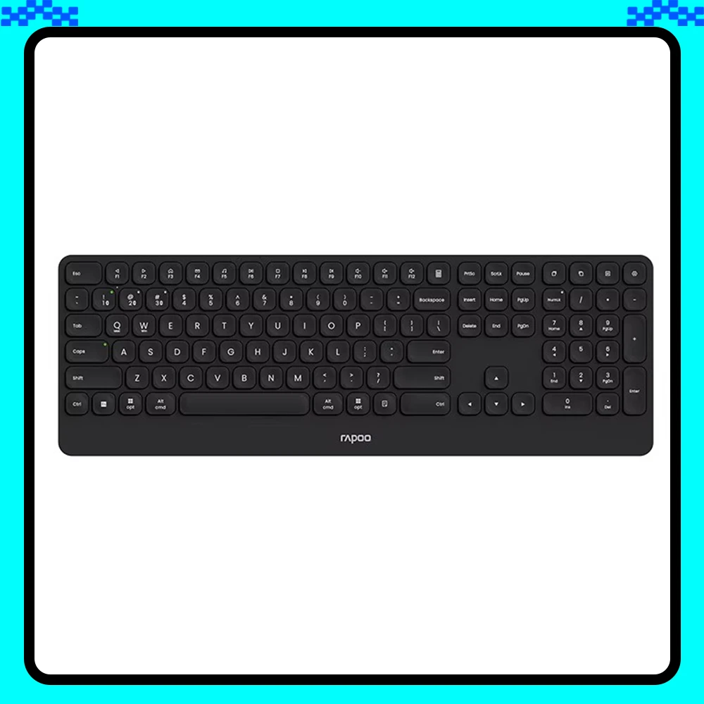 Rapoo E9500G Keyboard Three Modes 409g Long Battery Life Low Delay Keyboards 3.9mm Ultra-slim Body Pc Accessories Gifts