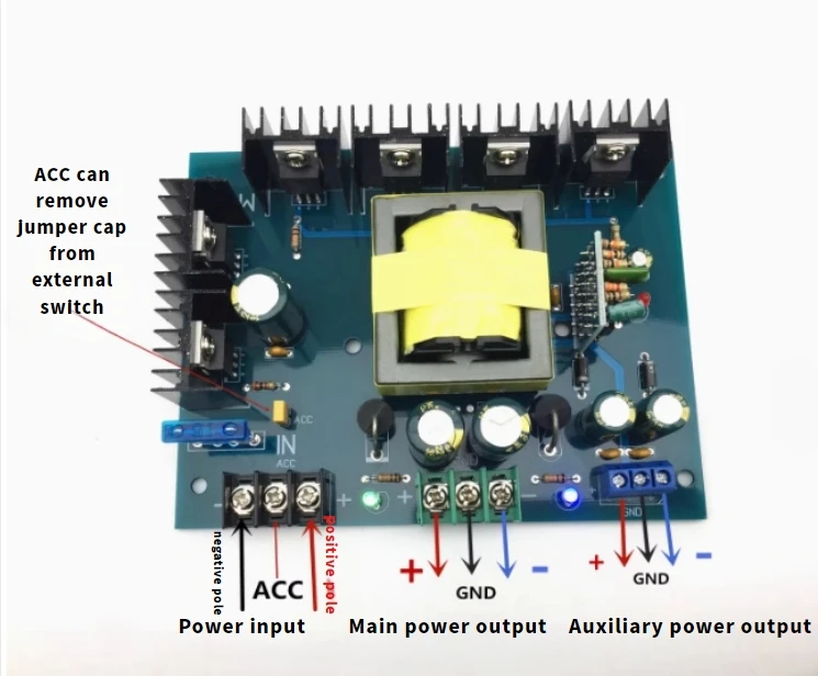 Customization: Single DC 12V/24V Conversion, Two Sets of Dual DC Power Supplies, Change to Car Audio Power Supply Board Voltage