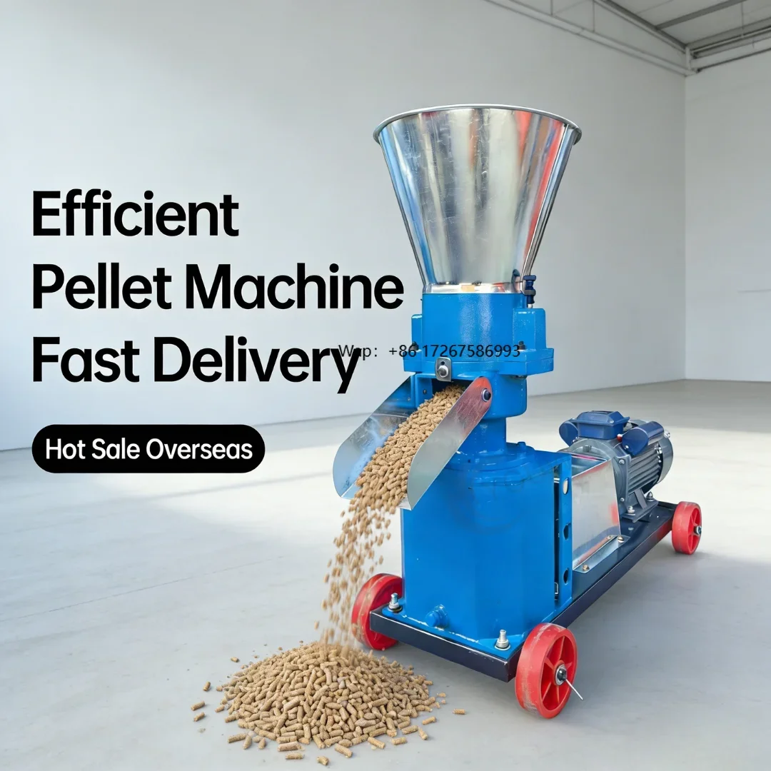 New Mini Feed Pellet Machine for Home Small Farm Use Portable High Productivity Animal Feed Processing Equipment 150kg/h