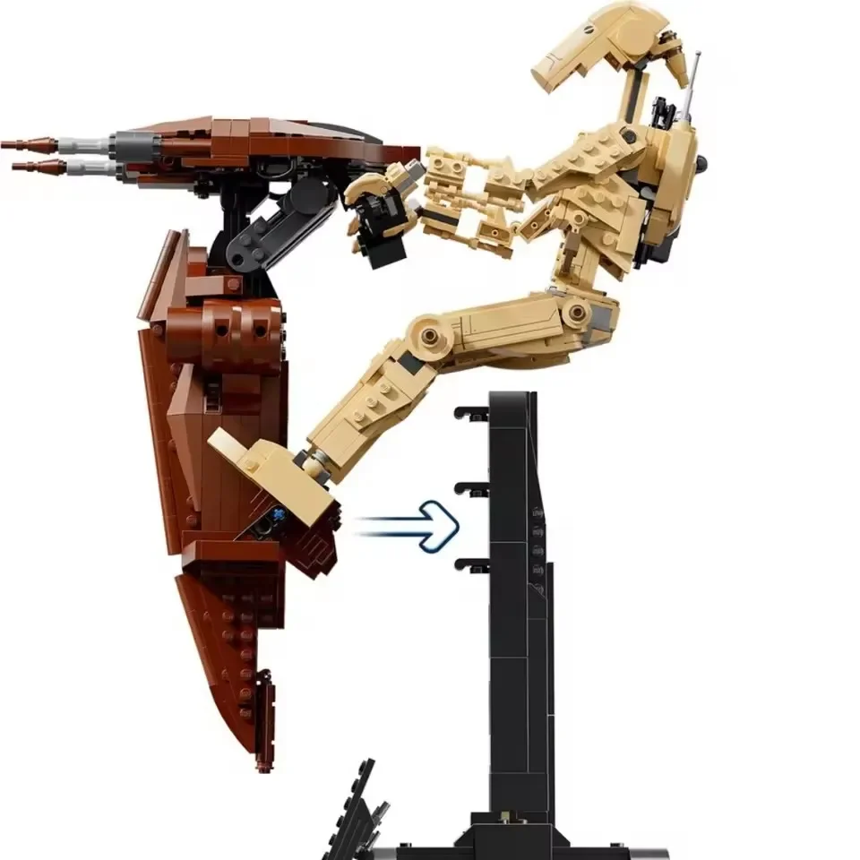 1088 Piezas, Bloques de Construcción de Robots Alienígenas de Combate Interstellar Conflict, Modelo STAP 75428, Juguetes, Regalo de Cumpleaños y Navidad