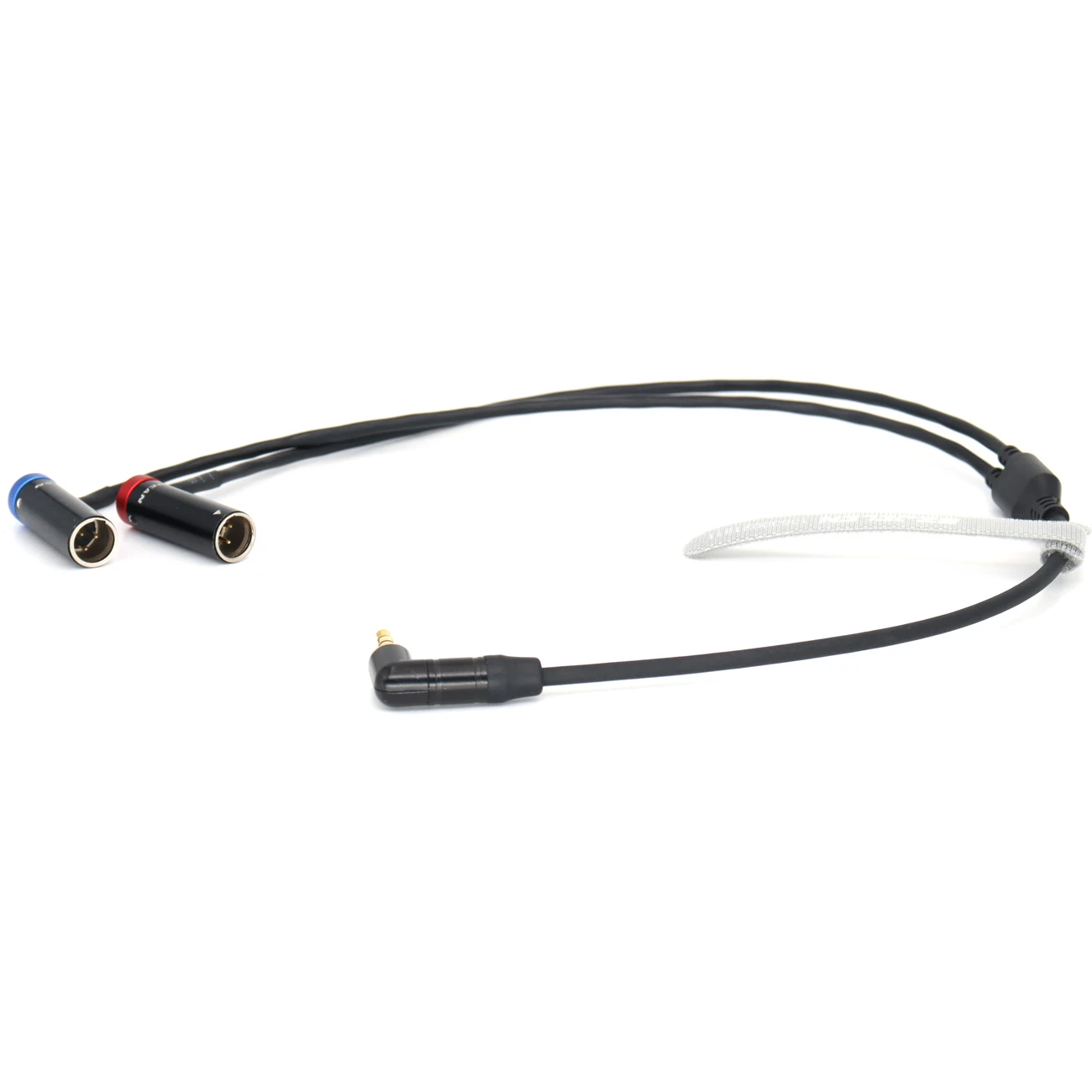 3.5mm TRS to Dual Low-Profile TA3M Mini XLR 3-pin Male Audio Cable for RODE Wireless GO II Canon EOS C70 Blackmagic Camera