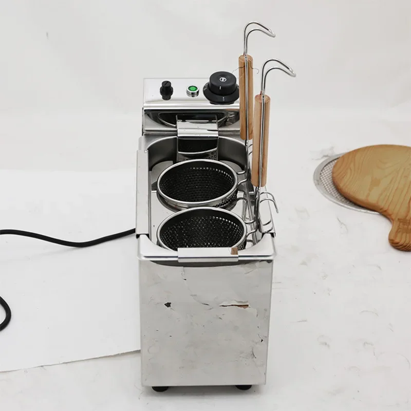 220V Double-Boiler Noodle Cooker, Multifunctional Commercial Electric Hot Pot Cooker, Stainless Steel, Electric Noodle Cooker view 5