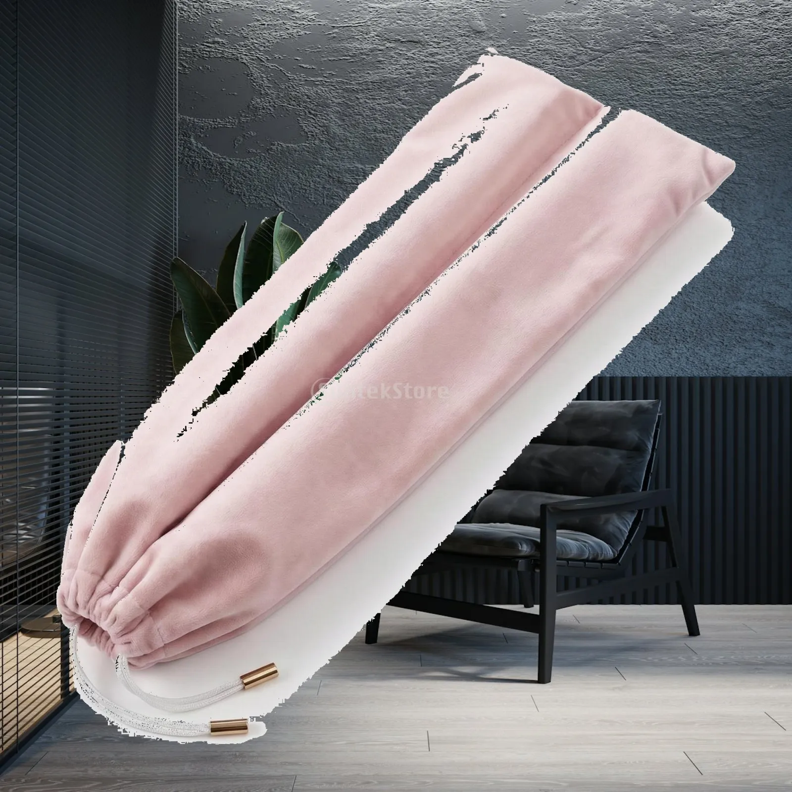 Mahjong Rack Storage Bag Velvet Mahjong Tiles Case with Secure Drawcord Closure for Carrying Game Accessories