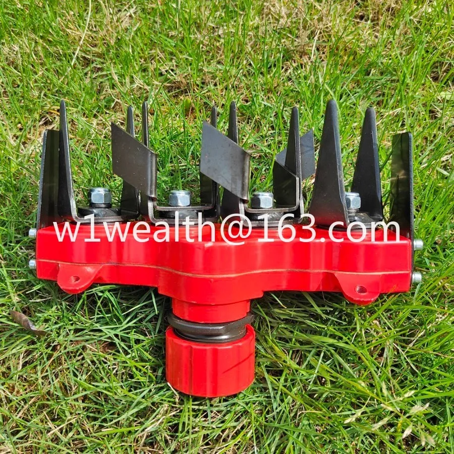 New weeding tool Multi-claw rake grass head cutting hoe Universal accessories Weeding head hoe