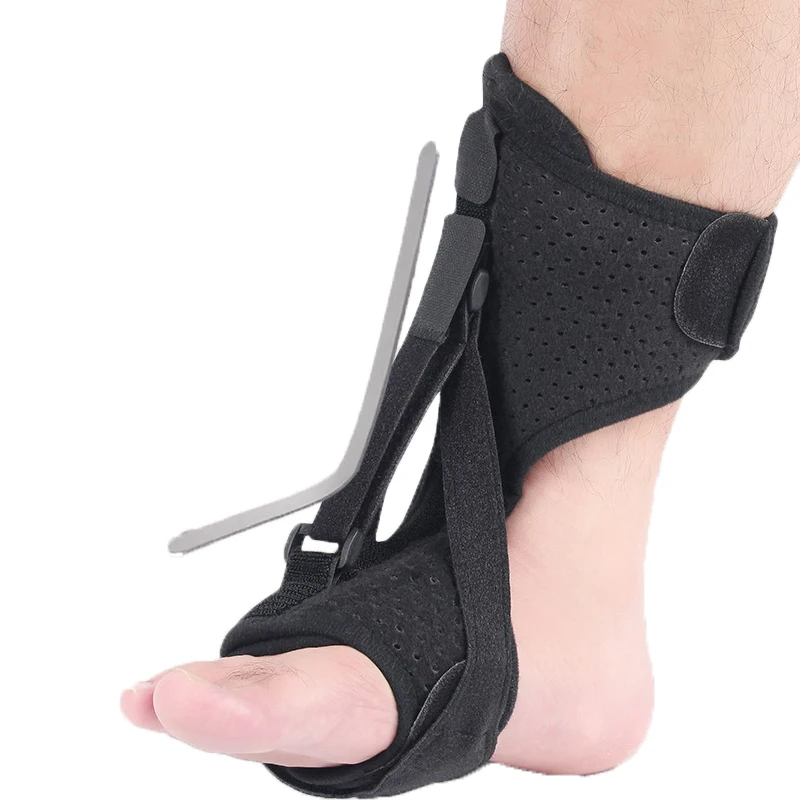 Adjustable Anti-Sprain Ankle Support Foot Drop Correction Belt Straps Plantar Fasciitis Night Splint Brace Foot Guards Protector