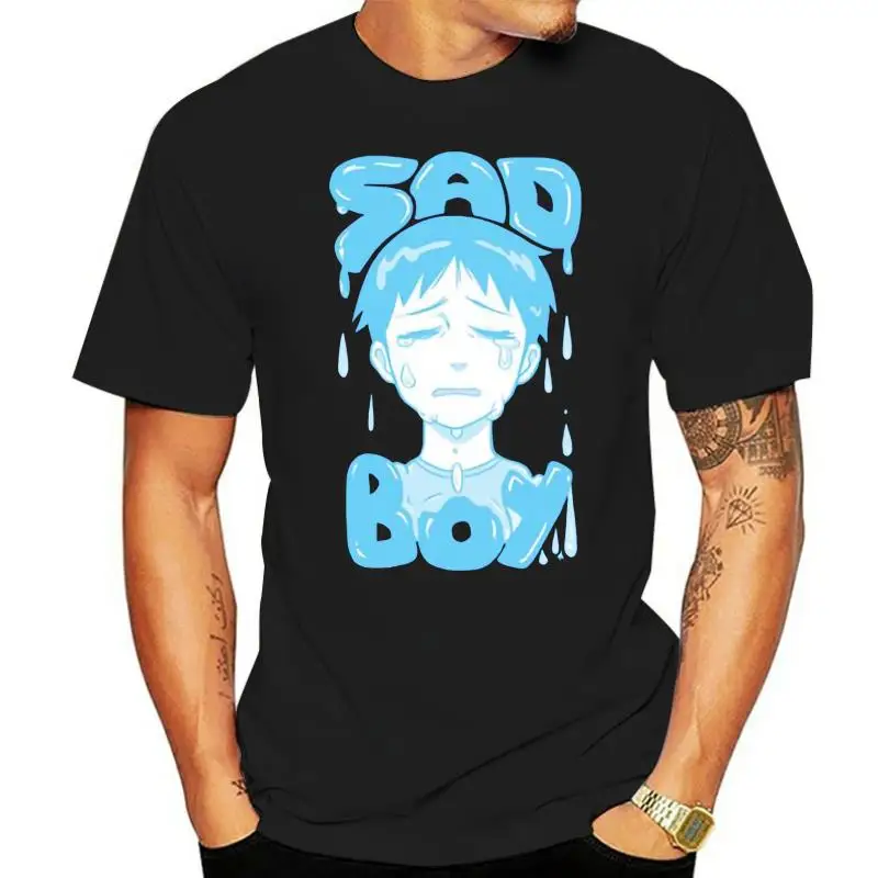 personalized Sad Boy tee shirt men and women Formal Novelty Kawaii male female t shirt tee Clothes hip hop