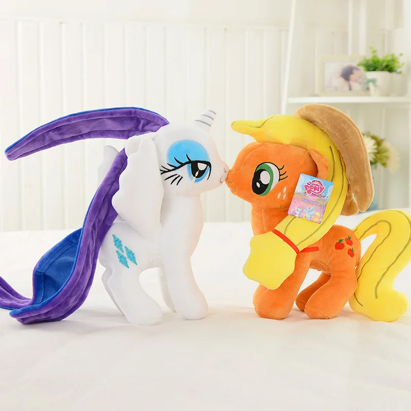 20cm My Little Pony Plushie Plush Toy Twilight Sparkle Rainbow Dash Applejack Rarity Fluttershy Pinkie Pie Soft Filled Doll Gift