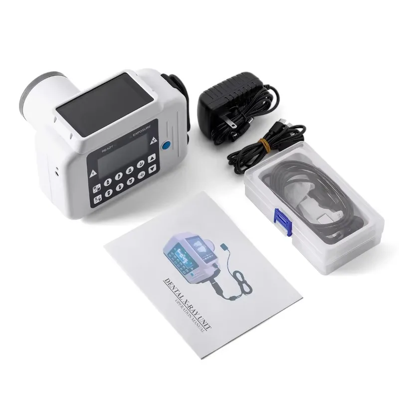 Portable 60KV Handheld X-Ray Machine Touch Screen Digital Veterinary Radiography Equipment with Sensor, CE Certified