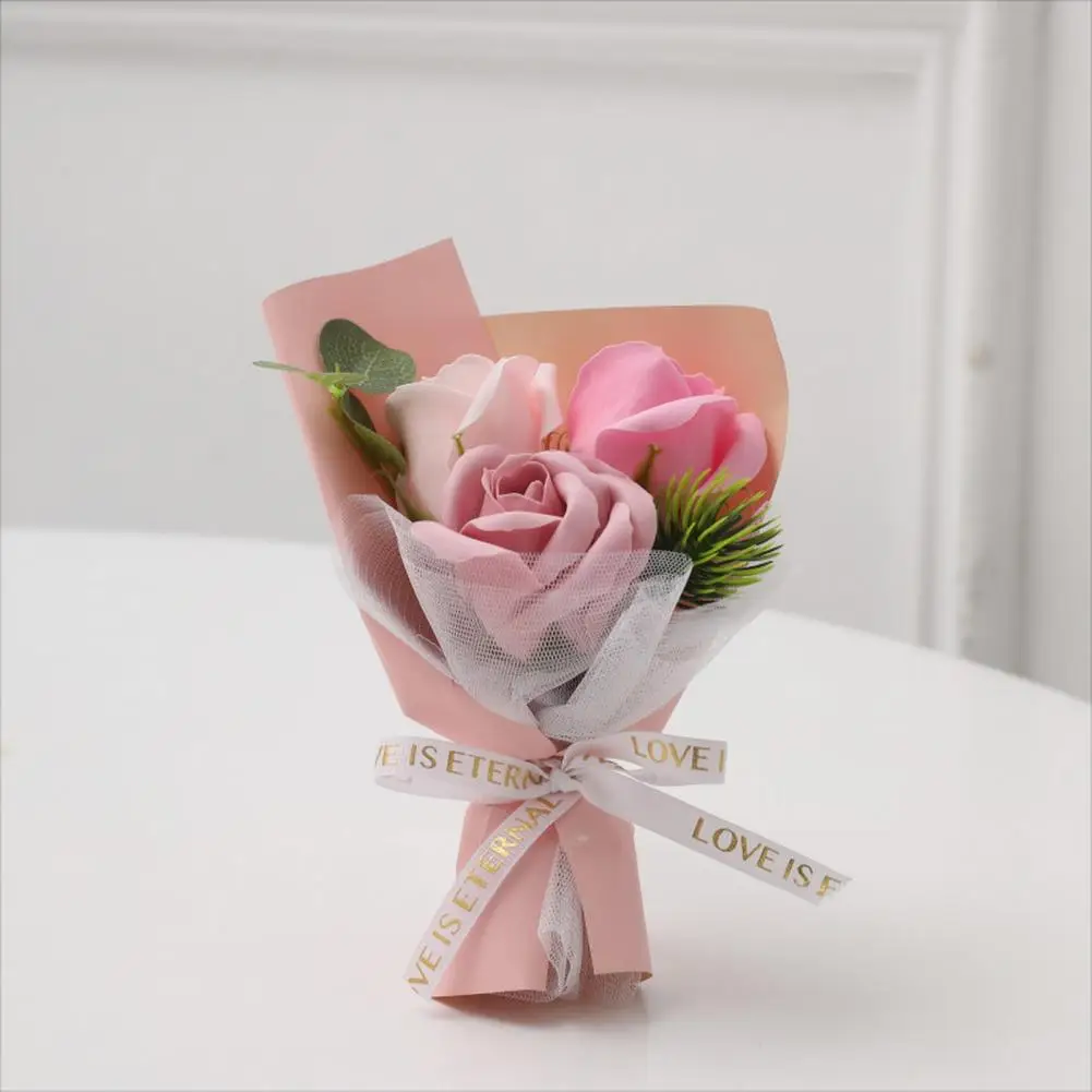 Jabón con Aroma Floral, Jabón Artesanal Ecológico con Flores Artificiales en Forma de Rosa y Girasol con Ingredientes Naturales y Aceites Esenciales
