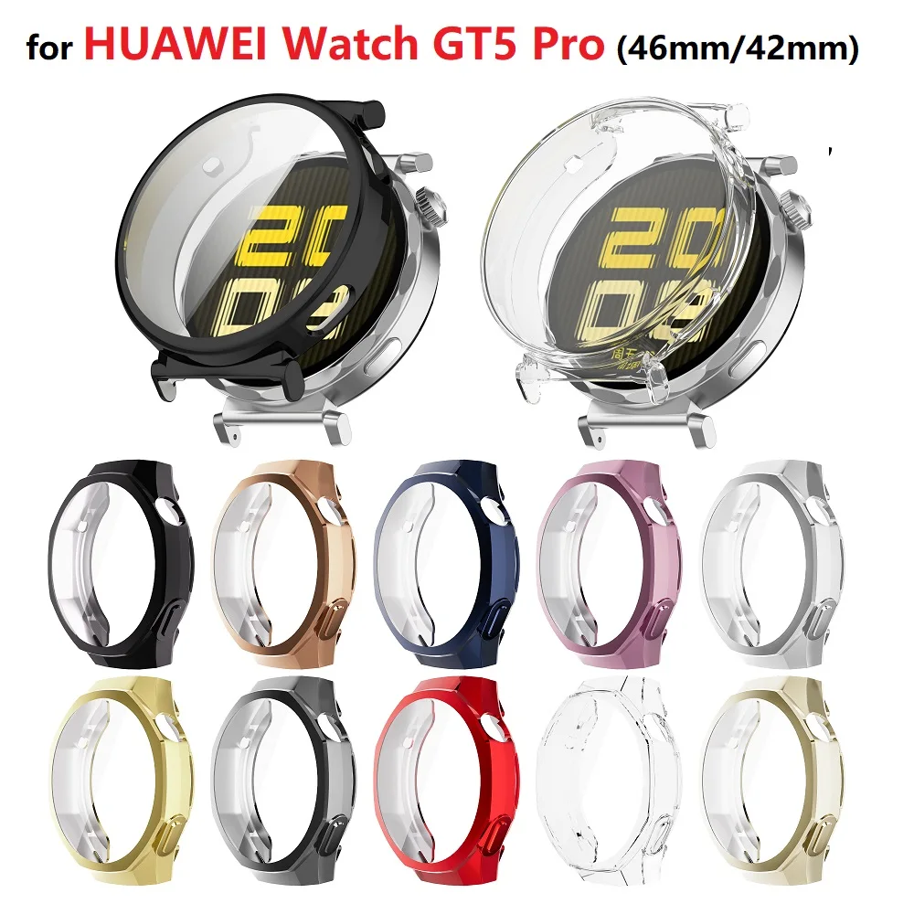 

30 шт. защитный чехол для умных часов HUAWEI Watch GT5 Pro 46 мм 42 мм, мягкий противоударный защитный чехол из ТПУ на весь экран