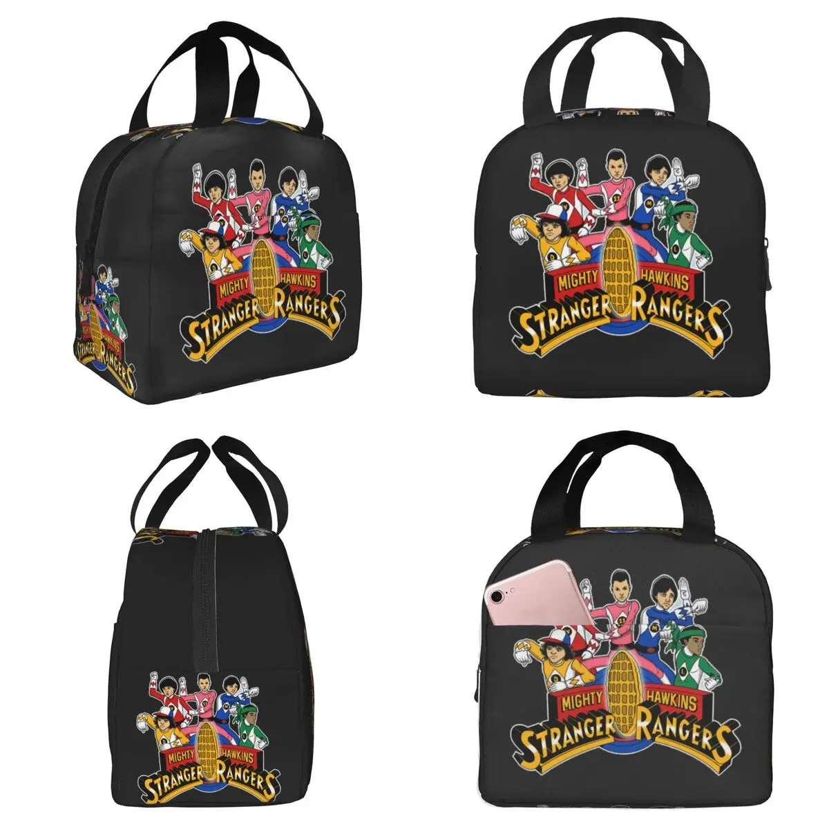 Stranger Rangers Insulated Lunch Bag for Kids School Cooler Thermal Food Box Tote Portable Lunch Boxes Container
