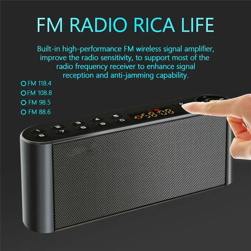 CJSD-Wireless Microphone Enabled Bluetooth Speaker Usb Portable Speakers Fm Radio Cannon Russian Steel Saber FM