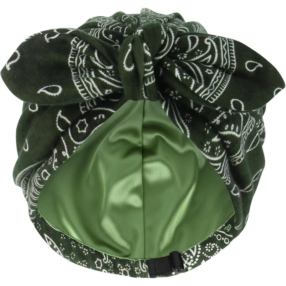 

Шапочки-бини с атласной подкладкой для женщин, головные уборы для химиотерапии, хлопковая шапочка для сна с шелковой подкладкой