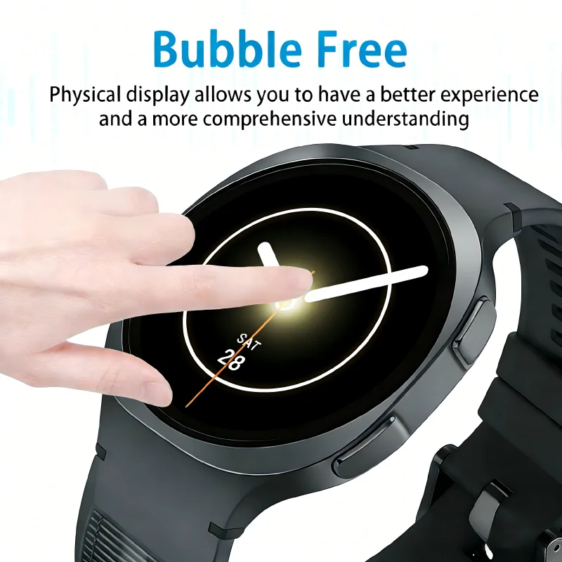 For Samsung Galaxy 8 Classic 7 6 5 4 40MM 44MM Screen Protector Tempered Glass for Samsung Watch 8 Classic 7 6 5 4 Glass Film