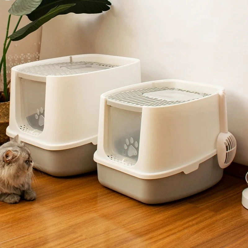 Luxury Hiding Toilet Defecation Litter Box open‑ended Extra Large Drawer Litter Box Defecation Gato Accesorios Household Items