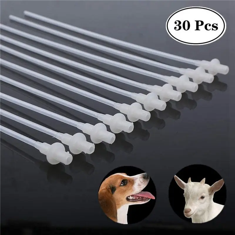 RMWIN-60 Pcs Disposable Artificial Insemination Rods Tube For Dog Goat Sheep Breed Rod Test Tube