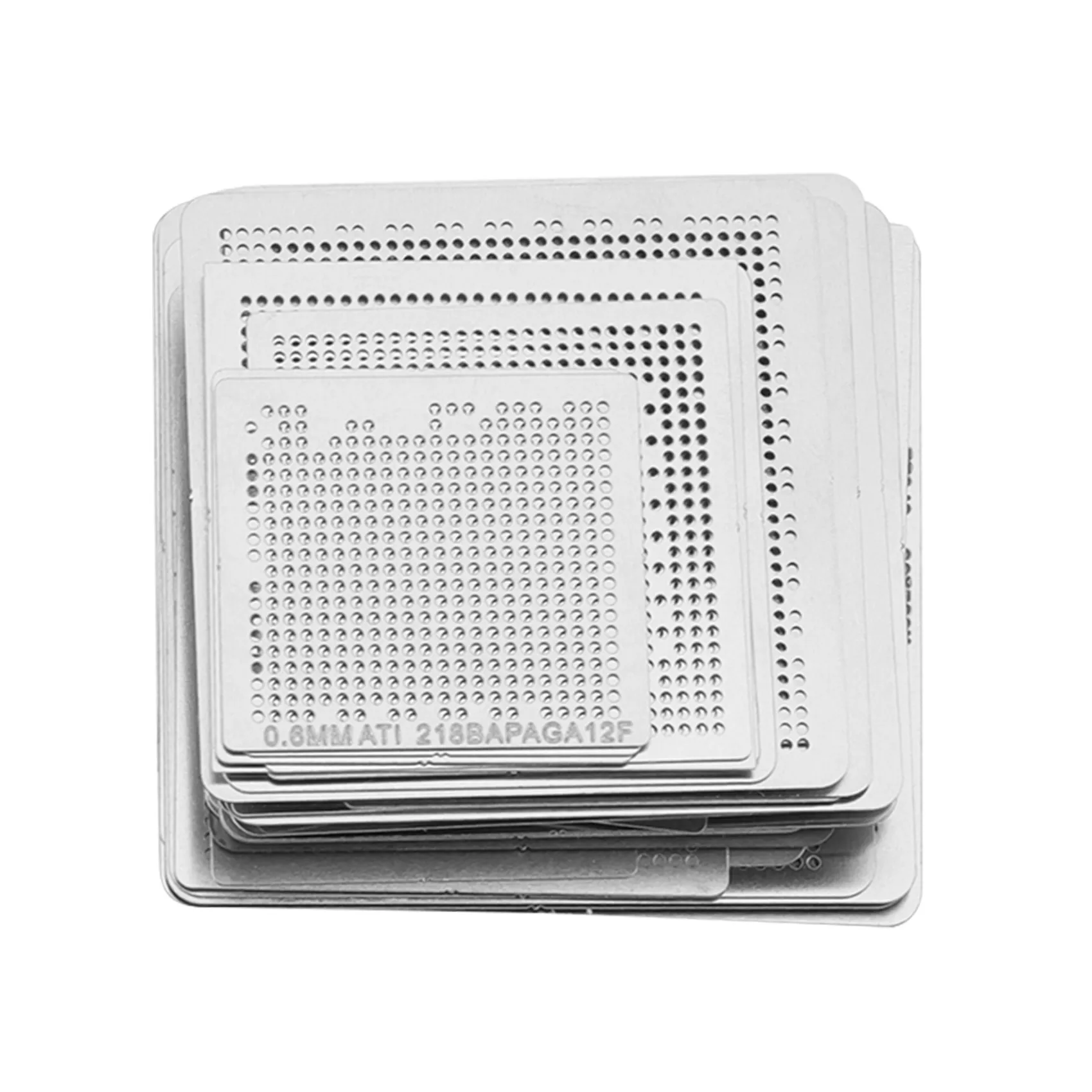 144Pcs BGA Direct Heat Graphics Card BGA Stencils for INTEL/ NVIDIA/ ATI Video Chips Bga Reballing Stencil Tample Kit