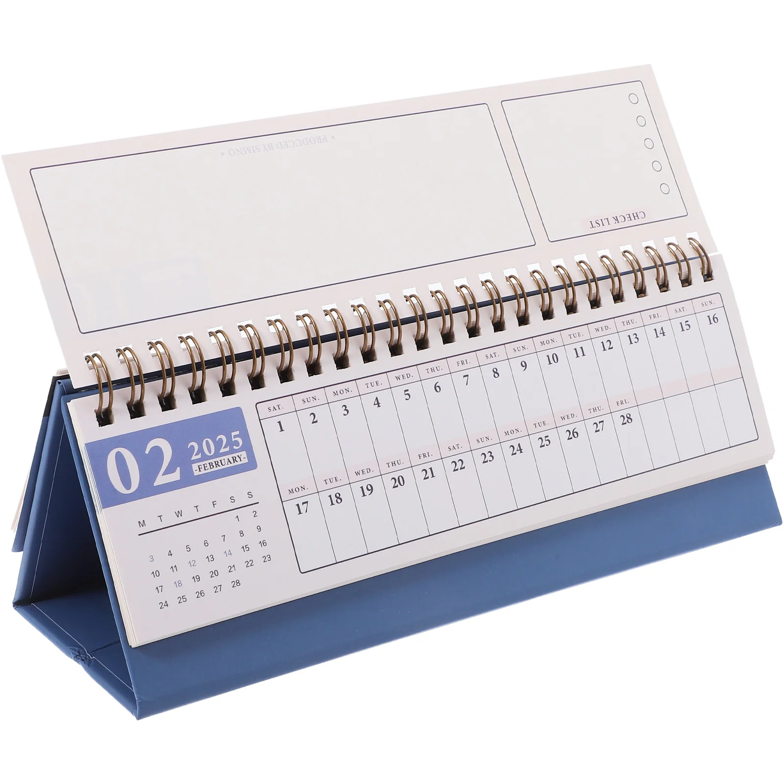 

Calendar Fridge Self-discipline Punch-in Desk Small Mini Standing Flip Desktop Paper