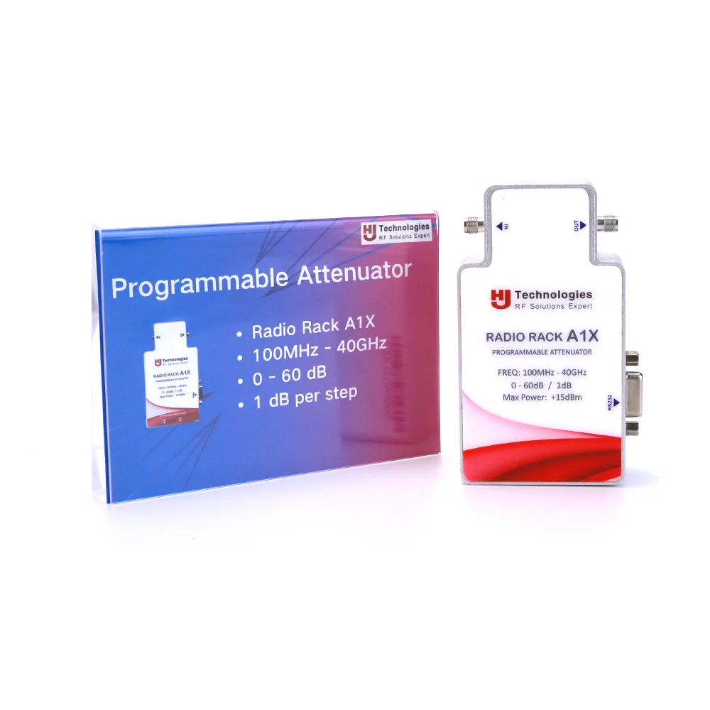 Personalização do fabricante Tensão portátil 0-60dB Atenuação 100MHz-40GHz Atenuador programável Rf