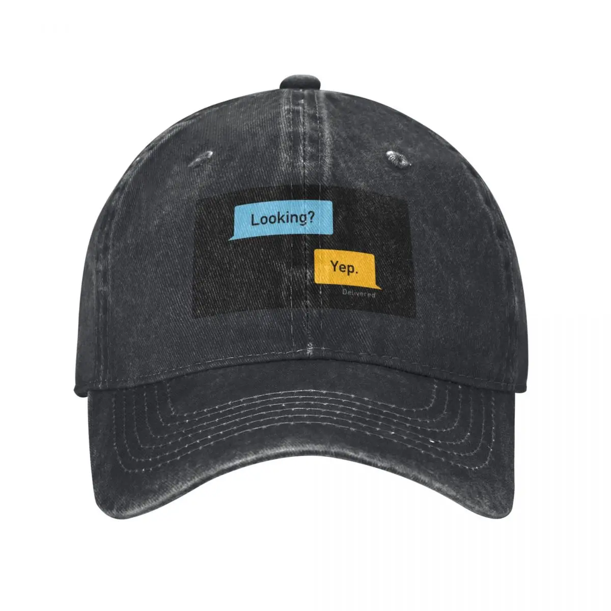 Looking? Yep. Grindr Messages Baseball Cap fishing hat Golf Hat Man Anime Kids Hat Trucker Hats For Men Women's