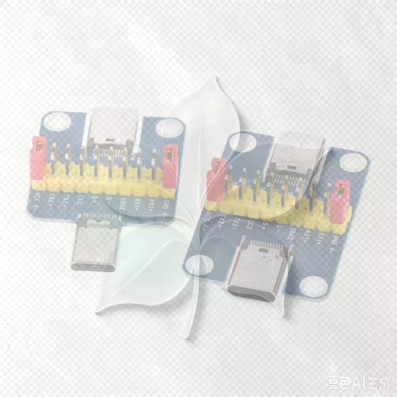 Type-C Male To Female USB 3.1 Test PCB Board Adapter Type C 2.54mm Connector Socket For Data Line Wire Cable Transfer