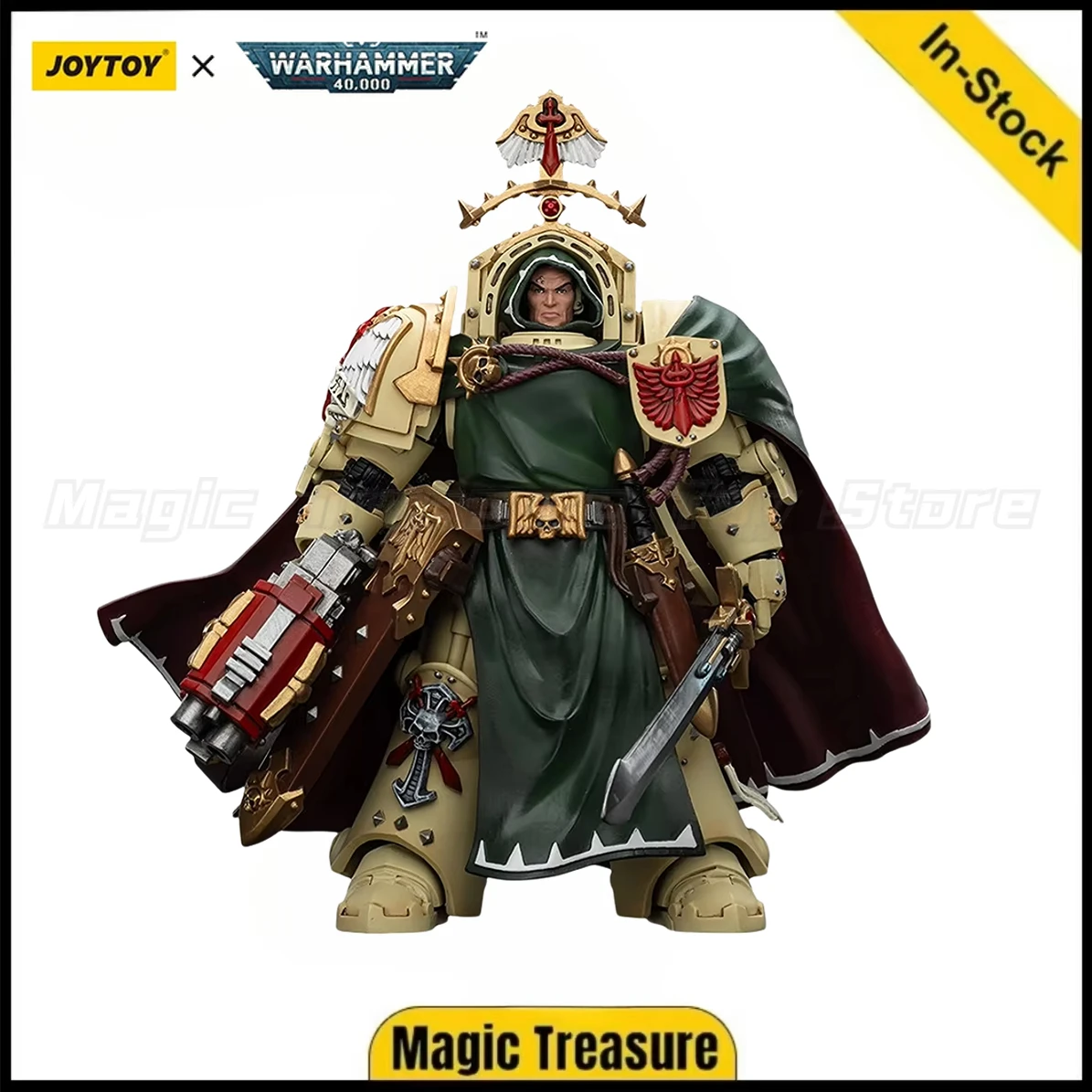 【In stock】JOYTOY Warhammer 40K Dark Angels Belial Grand Master of The Deathwing with The Sword of Silence and Storm Bolter
