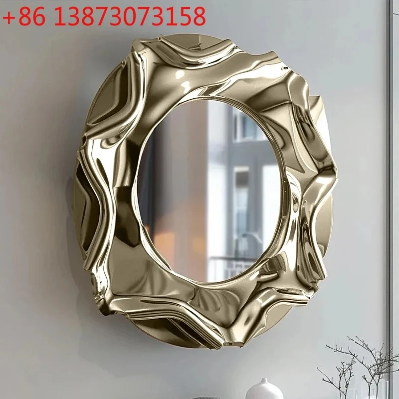 Light luxury creative irregular modeling mirror art bathroom special-shaped wall-mounted mirror