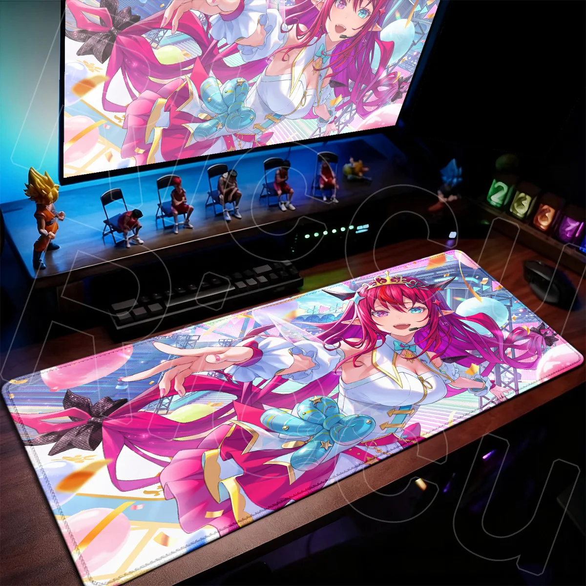 E-sports Gamer Keyboard Desk Rug Large Laptop Keyboard Mat Hololive Kawaii Girl Irys Anime Mousepad