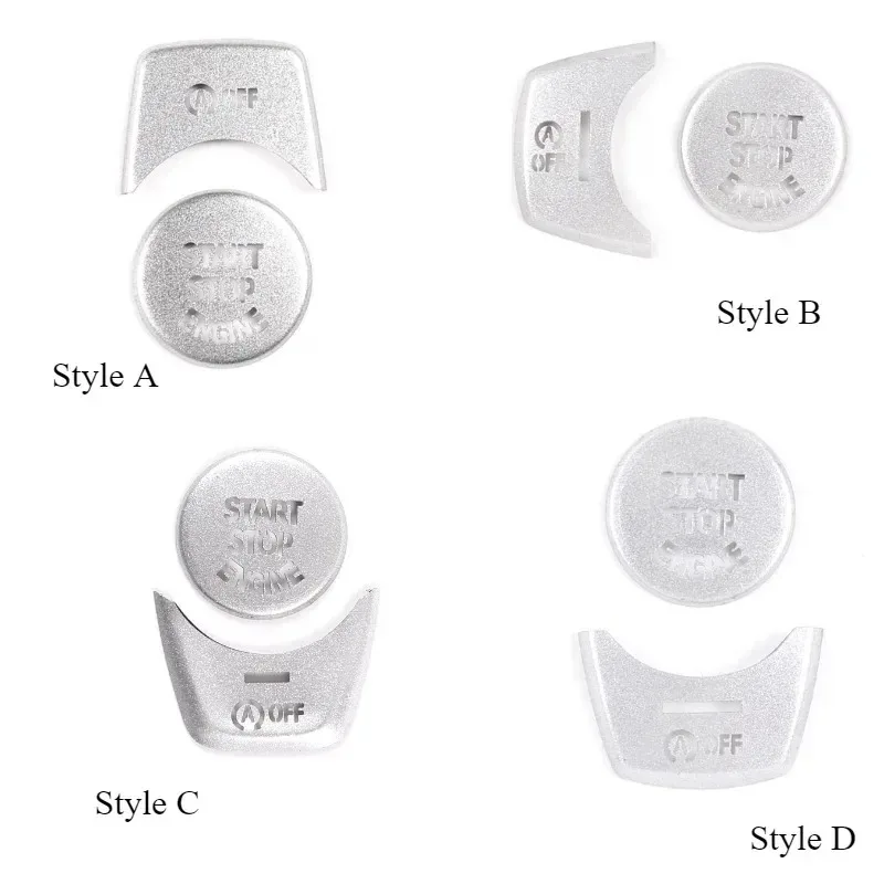For BMW 1 2 3 4 5 6 7 Series X1 X3 X4 X5 X6 Stainless Steel Car Ignition Switch Engine Start Stop Button OFF Switch Cover Trim