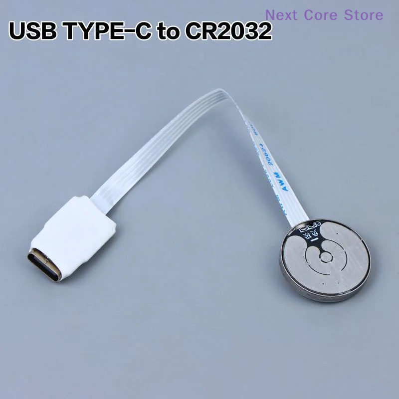 [NC]USB TYPE-C To CR2032 Battery Adapter Converter 5-30V Input Thin FFC Cable CR2032 To TYPE-C Kit[NC]
