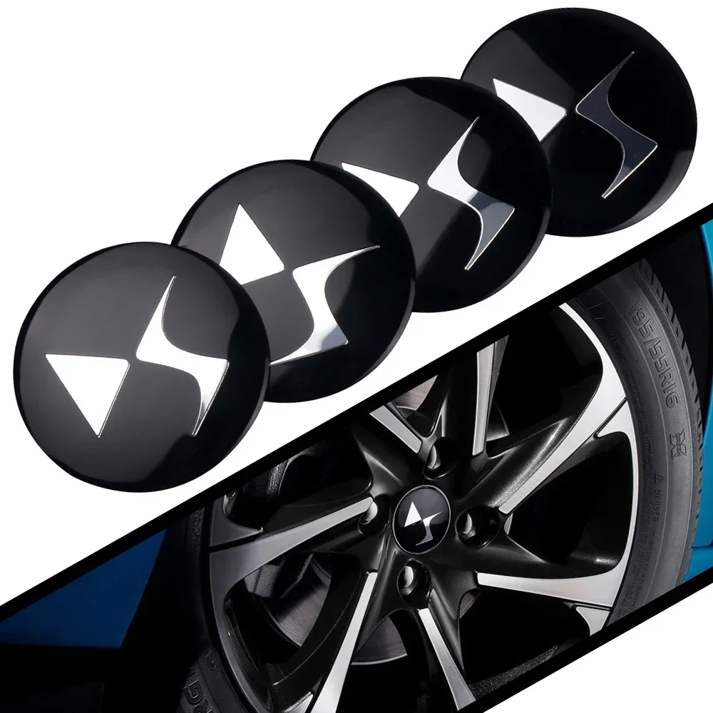 4pcs 56mm 60mm DS Wheels Center Hub Caps for DS DS3 DS5 DS6 Deesse PSA Stylish Hard Wearing Car Rims Dusproof Cover